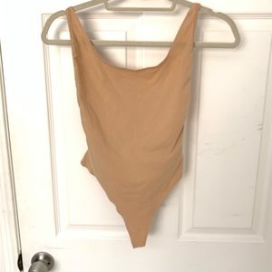 American Apparel Tan Bodysuit